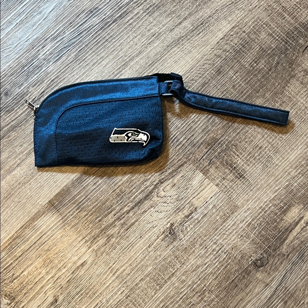 Seattle Seahawks Navy Wristlet Clutch